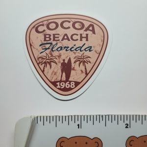 10/$10 Florida Cocoa Beach Coastal Palm Tree Phone Bottle Laptop Decal Sticker